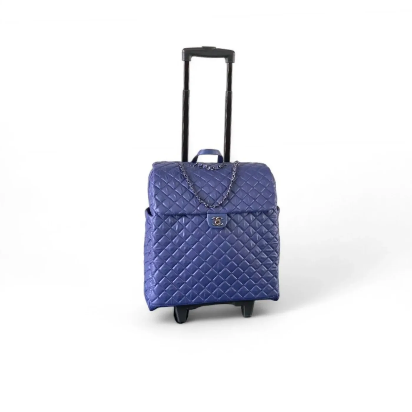 Chanel Classic Quilted Suitcase Blue / Chanel Classic Quilted Suitcase Blue /