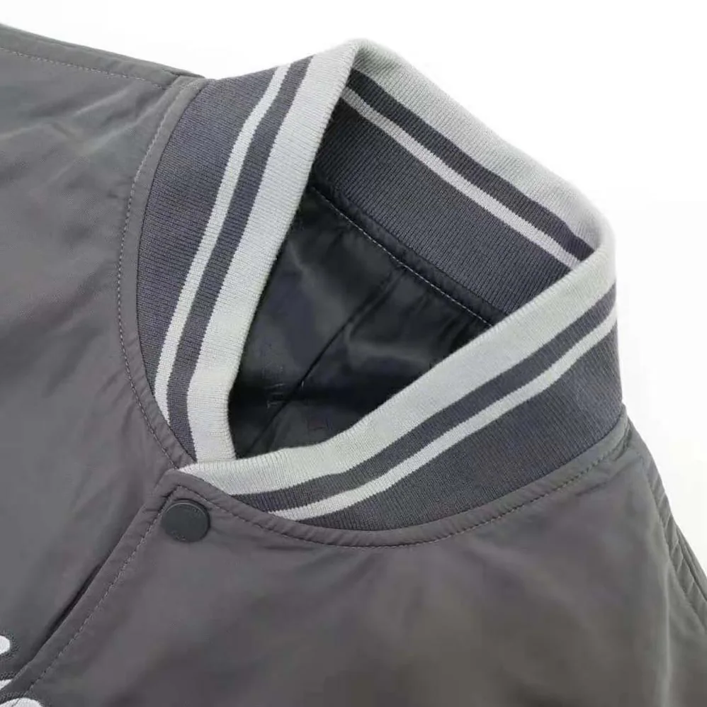Dior Christian Dior Atelier Teddy Blouson Gray Technical Faille for Men Dior Christian Dior Atelier Teddy Blouson Gray Technical Faille for Men