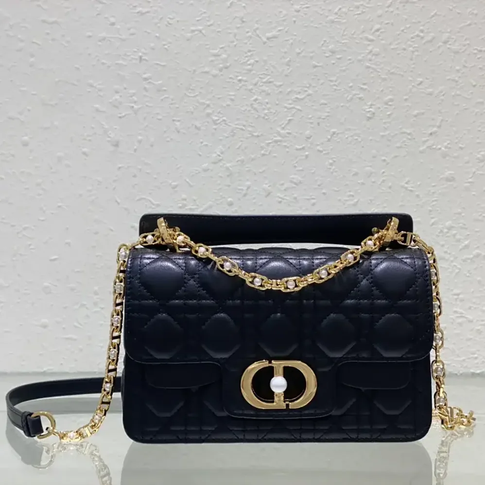 Dior Small Dior Jolie Top Handle Bag Black Cannage Calfskin for Women Dior Small Dior Jolie Top Handle Bag Black Cannage Calfskin for Women