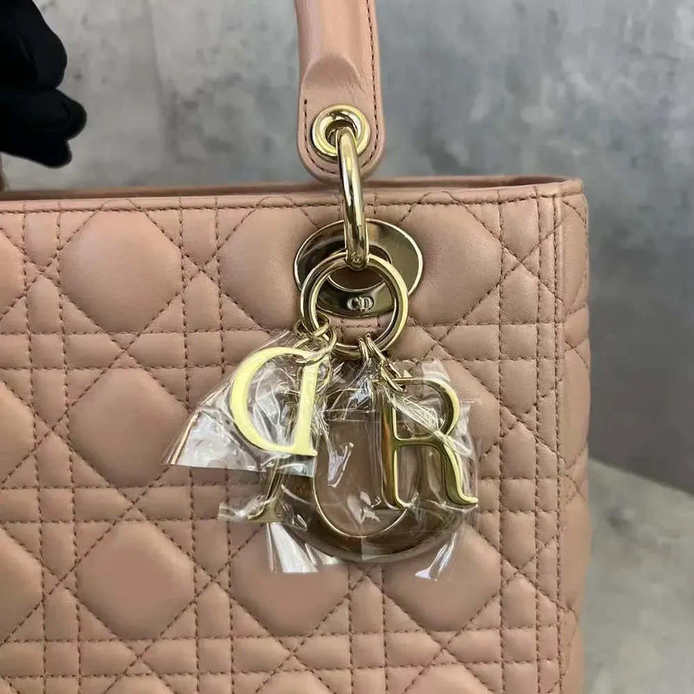 Dior Medium Lady Dior Bag Blush Cannage Lambskin for Women Dior Medium Lady Dior Bag Blush Cannage Lambskin for Women