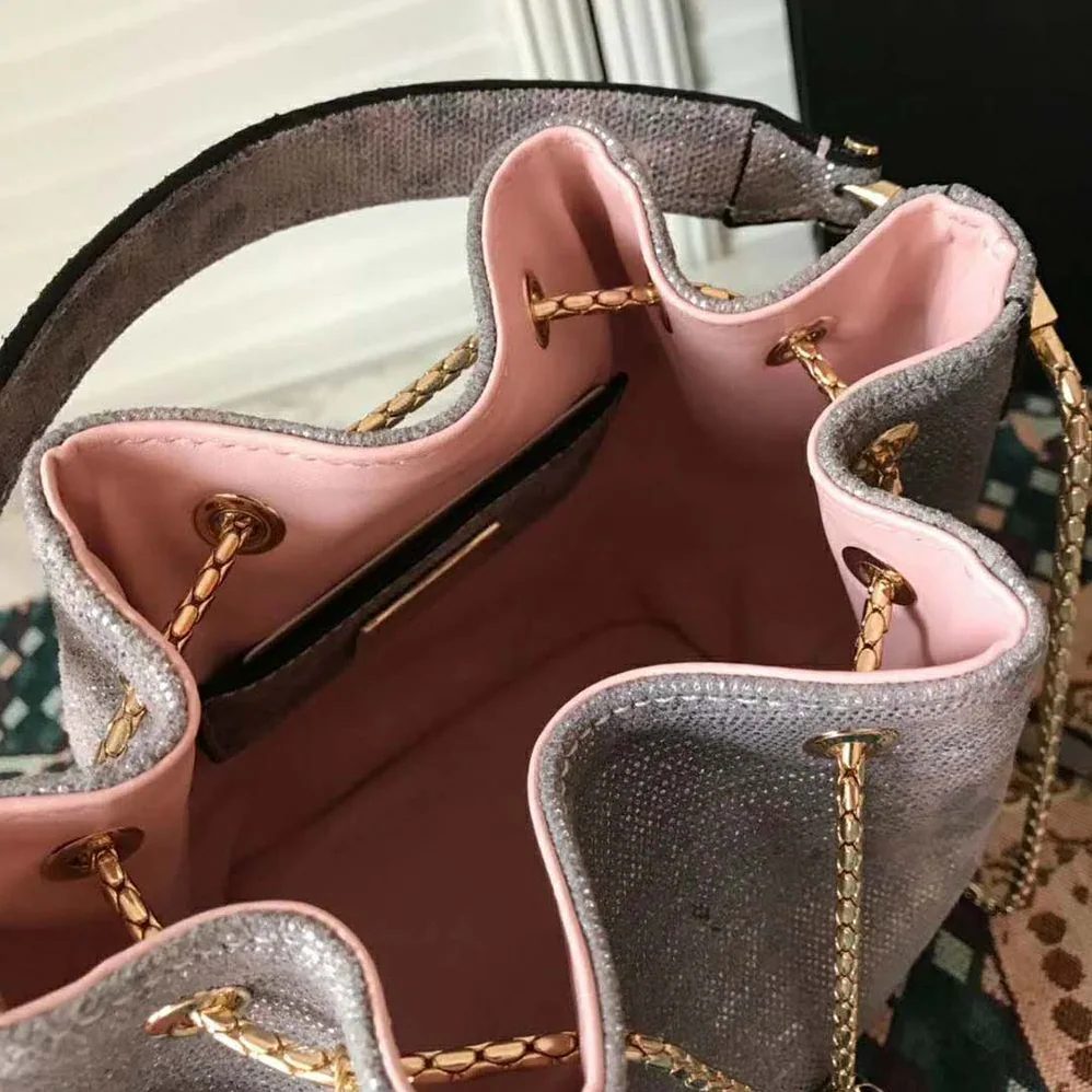 Bvlgari Serpenti Forever Bucket for Women in Silver