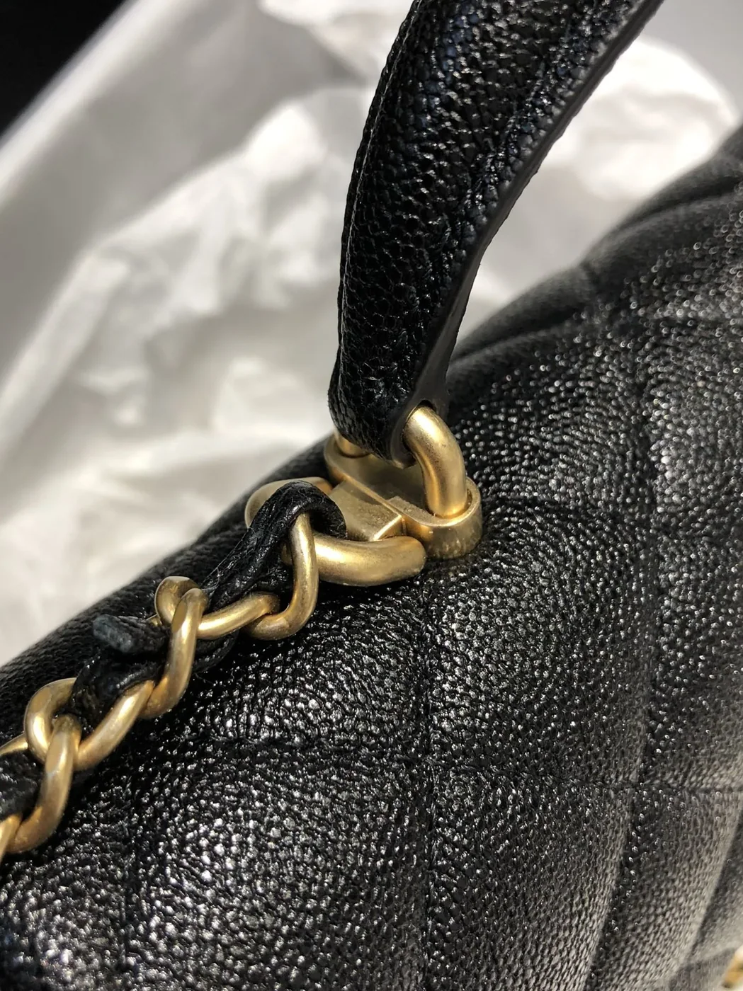 Chanel Flap Bag Mini Crossbody in Black Gold Hardware