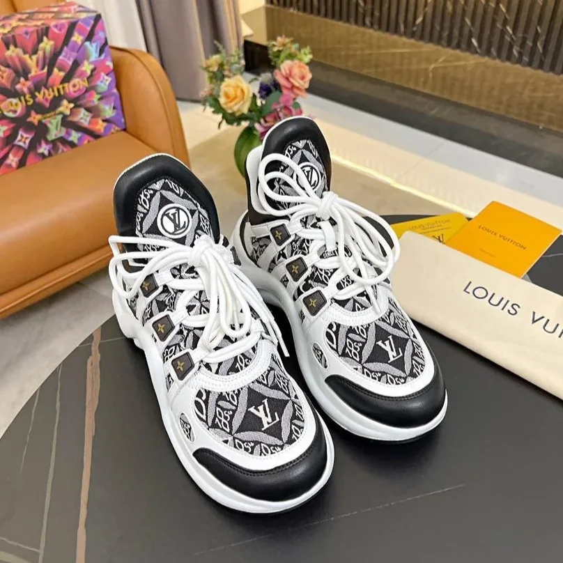Louis Vuitton LV Archlight Sneaker Dark Brown for Women Louis Vuitton LV Archlight Sneaker Dark Brown for Women