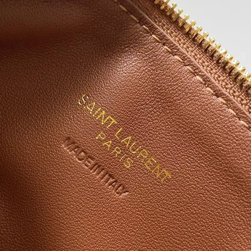 Saint Laurent YSL Le 5 À 7 In Wood Beads for Women in Brown