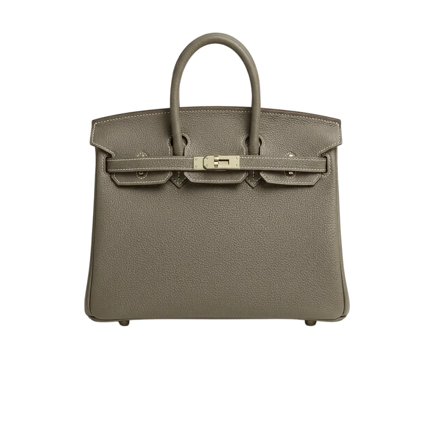 Hermes Birkin Top Handle Bag / Nata Swift Brown Gold Hardware
