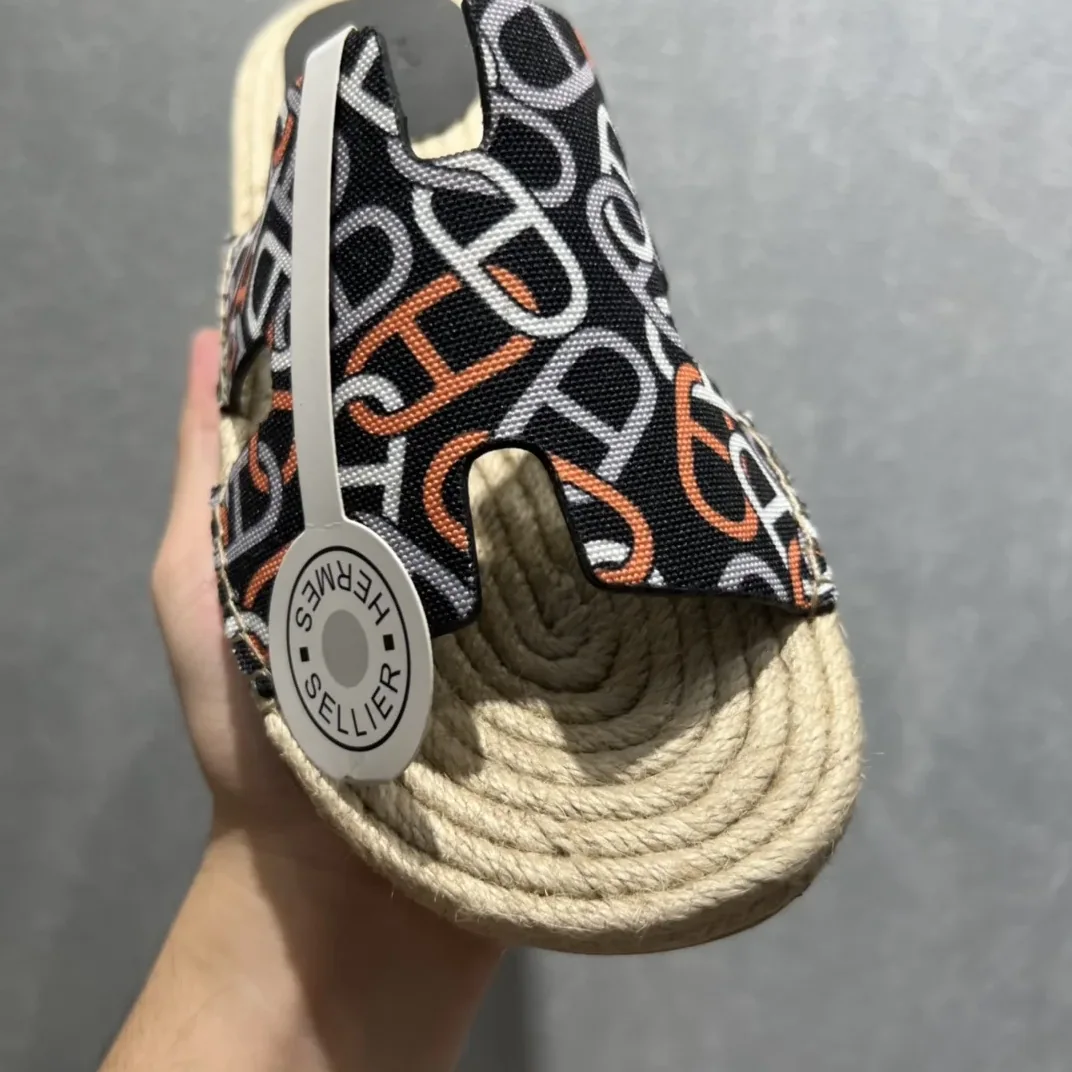 Hermes Old Espadrilles Black