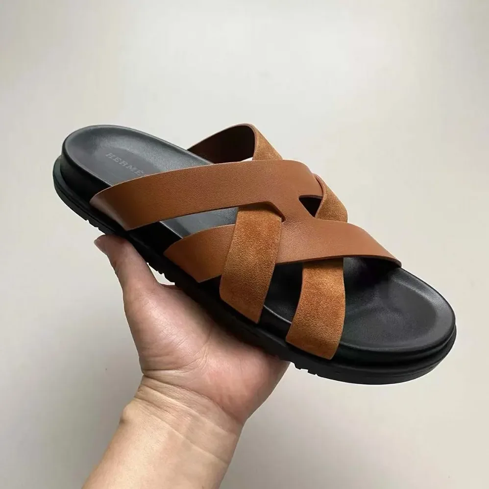 Hermes Kazimir Sandal for Unisex in Brown Hermes Kazimir Sandal for Unisex in Brown