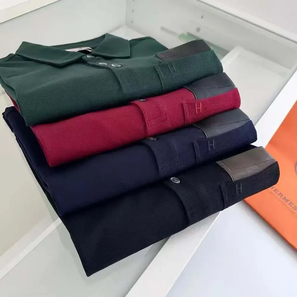 Hermes Polo Shirt with Pocket for Men in Dark Green Hermes Polo Shirt with Pocket for Men in Dark Green