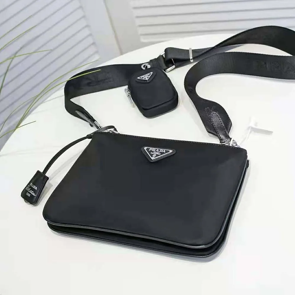 Prada Nylon Re-Edition 2000 Shoulder Bag for Women in Black