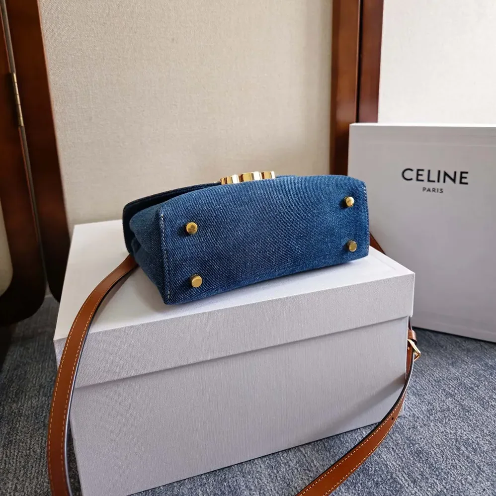 Celine Teen Nino Bag in Denim for Women
