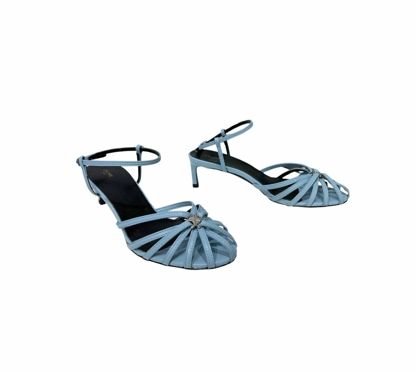Celine Triomphe Sandal Blue Celine Triomphe Sandal Blue