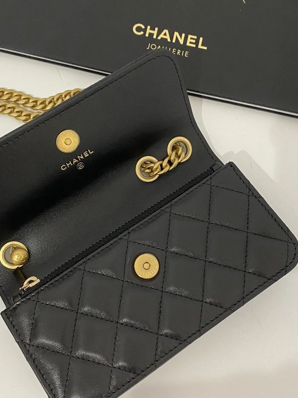 Chanel Wallet With Strap Black