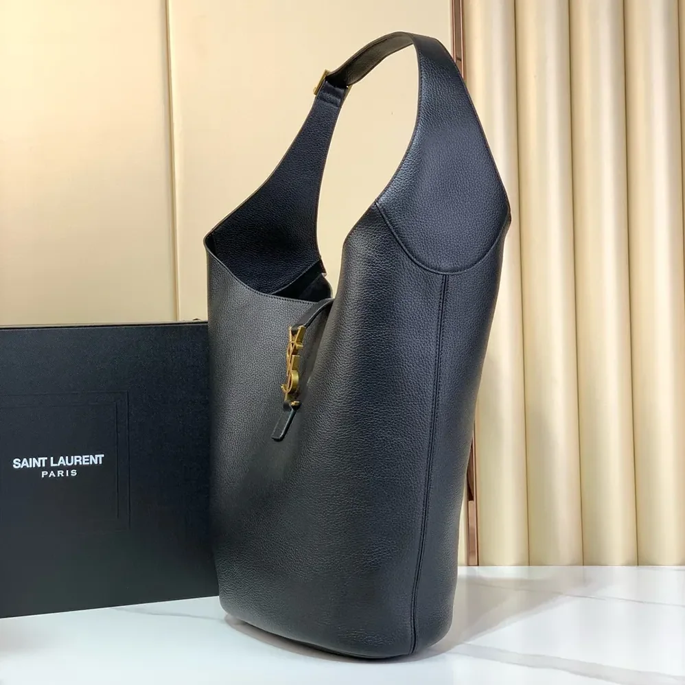 Saint Laurent YSL Le 5 à 7 Hobo in Grained Leather for Women