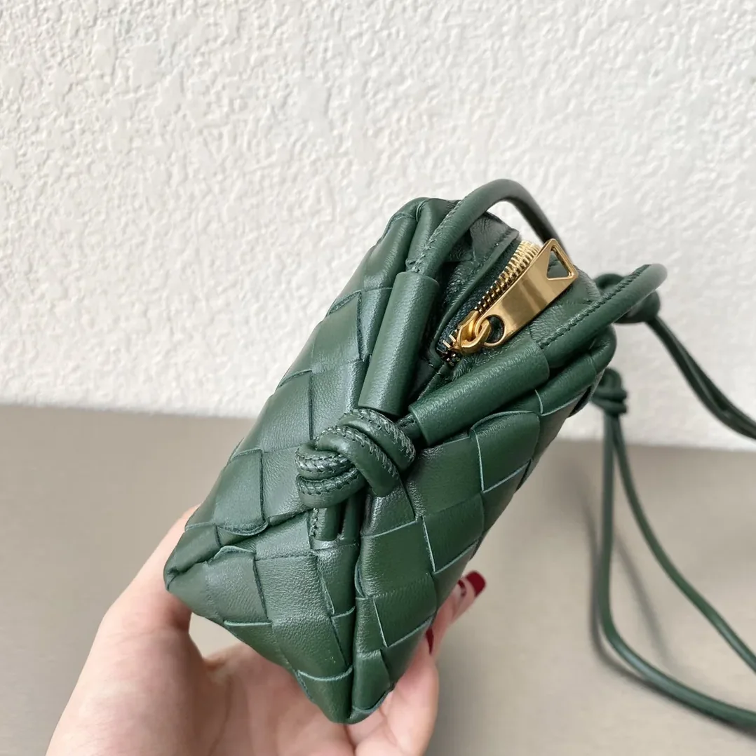 Bottega Veneta Mini Loop Camera Bag Dark Green Bottega Veneta Mini Loop Camera Bag Dark Green