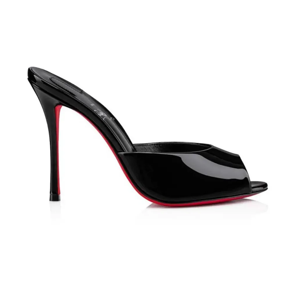 Christian Louboutin Me Dolly 100 mm Mules Patent Calf for Women in Black
