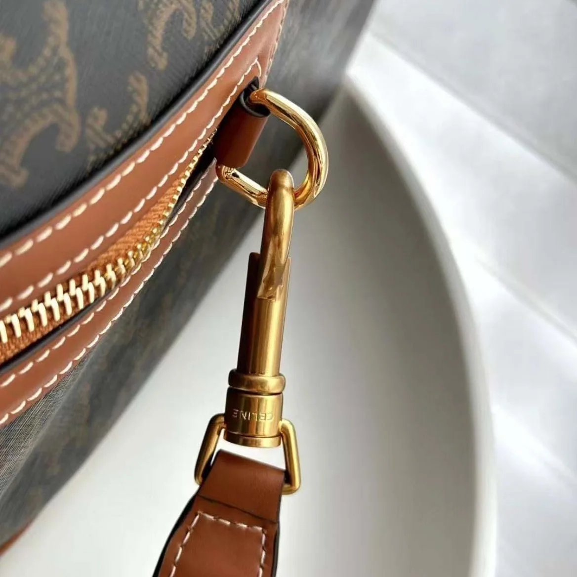 Celine Large Travel Bag in Triomphe Canvas with Celine Print for Unisex