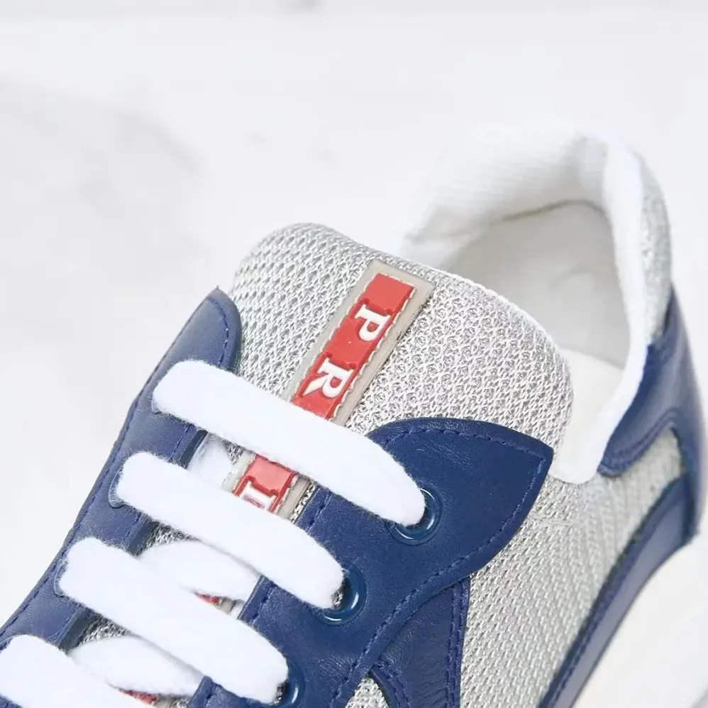 Prada America's Cup Soft Rubber and Bike Fabric Sneakers for Unisex in Blue Prada America's Cup Soft Rubber and Bike Fabric Sneakers for Unisex in Blue