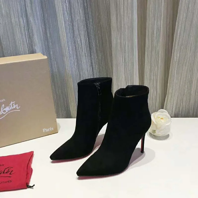 Christian Louboutin Shoes Eloise Booty 100 mm for Women in Black Christian Louboutin Shoes Eloise Booty 100 mm for Women in Black
