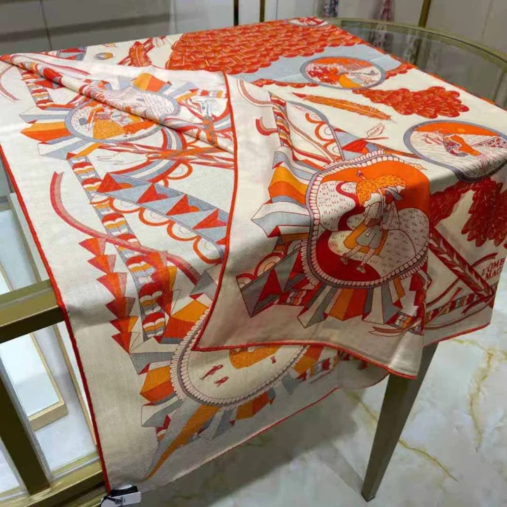 Hermes L'ombrelle Magique Shawl 140 for Women Hermes L'ombrelle Magique Shawl 140 for Women