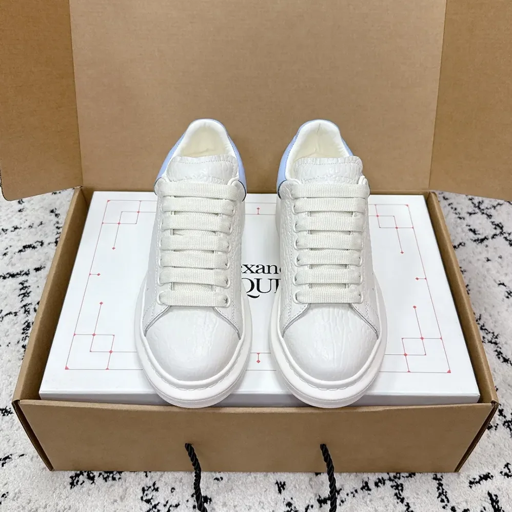 Alexander Mcqueen Oversized Sneaker in Off White for Unisex in Light Blue