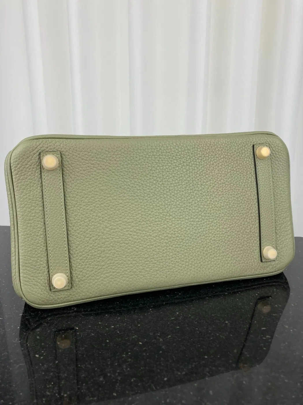 Hermes Birkin 30 Top Handle Bag in Green Moss Gold Hardware Hermes Birkin 30 Top Handle Bag in Green Moss Gold Hardware