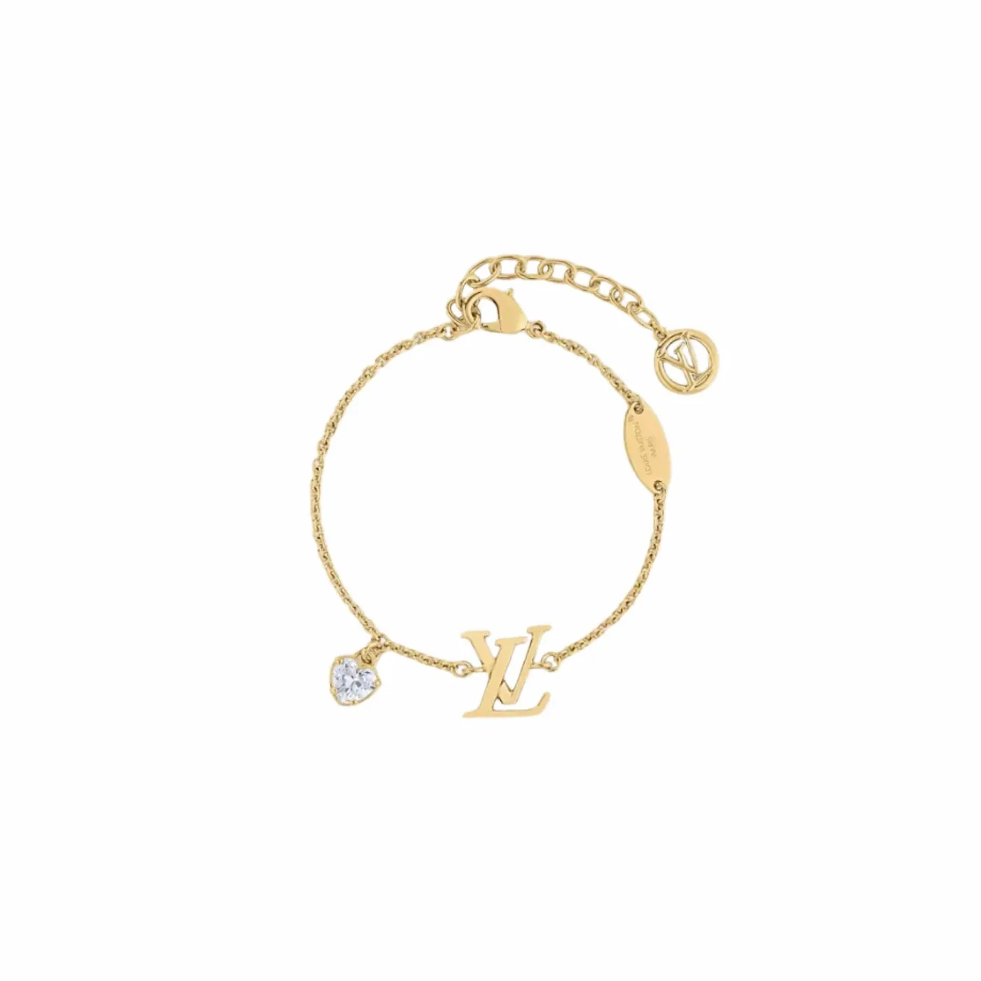 Louis Vuitton LV Iconic Heart Bracelet Gold in Toned