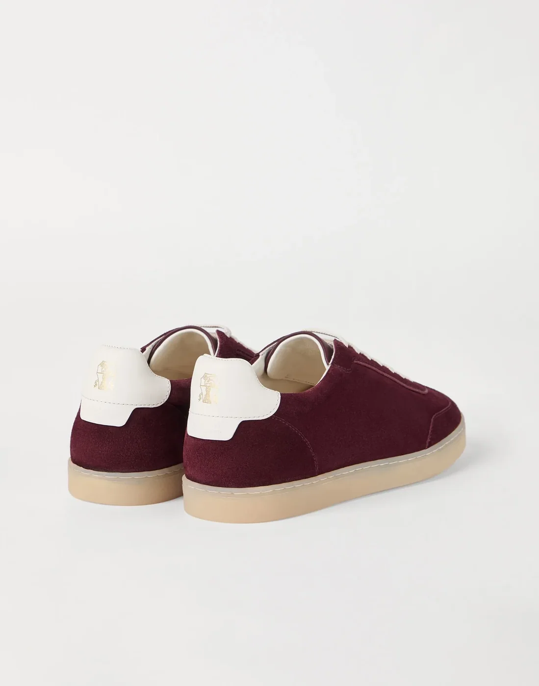 Brunello Cucinelli Washed Suede Amaranth Sneakers - 252MZUSGGJ336