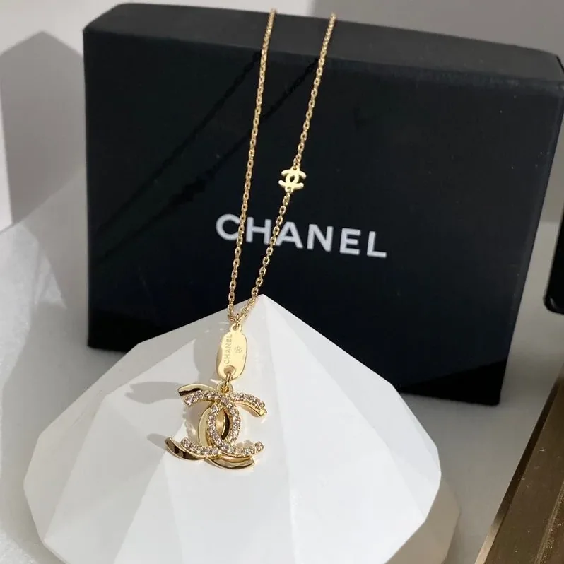 Double C Necklace Gold Double C Necklace Gold