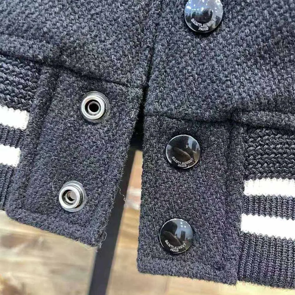 Saint Laurent YSL Saint Laurent Teddy Jacket in Wool for Women in Black Saint Laurent YSL Saint Laurent Teddy Jacket in Wool for Women in Black