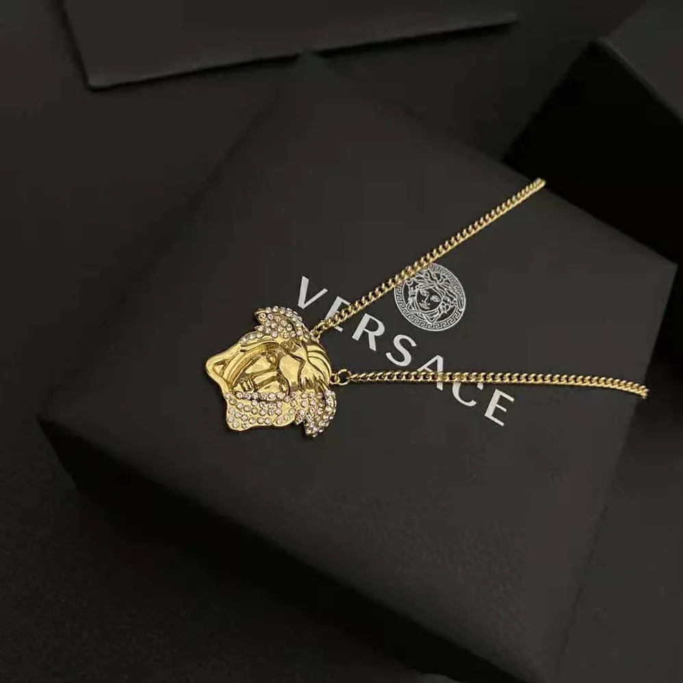 Versace Palazzo Dia Crystal Pendant Necklace for Women Versace Palazzo Dia Crystal Pendant Necklace for Women