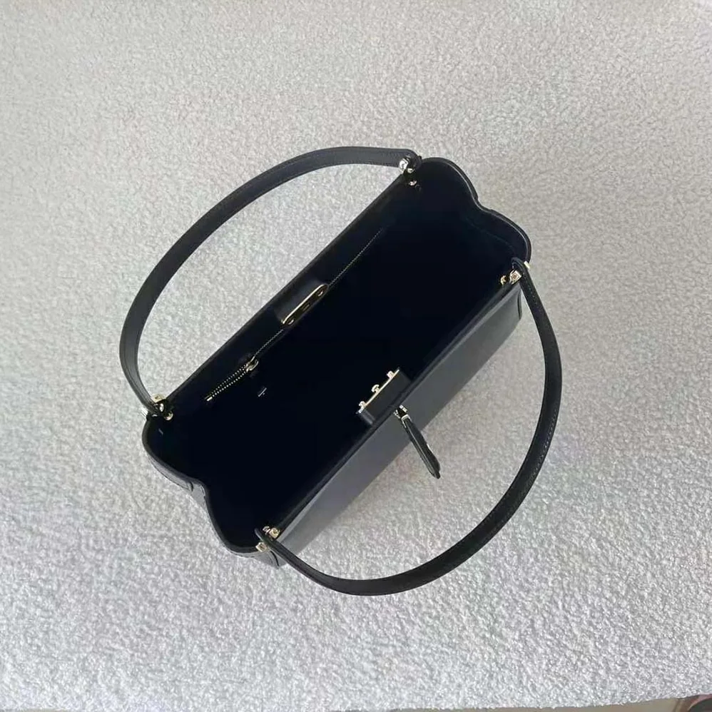 Dior Medium Dior Key Bag Black Box Calfskin for Women