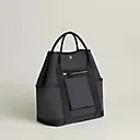 Hermes Garden Party Pockets Vertical Bag Carbon Noir /
