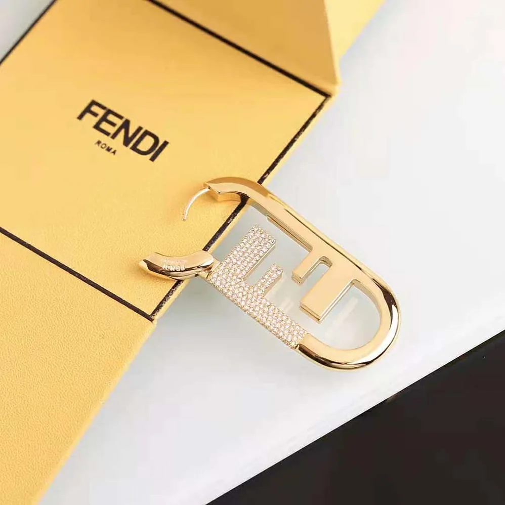 Fendi O'lock Single Earring with Gold for Women in color Earrings