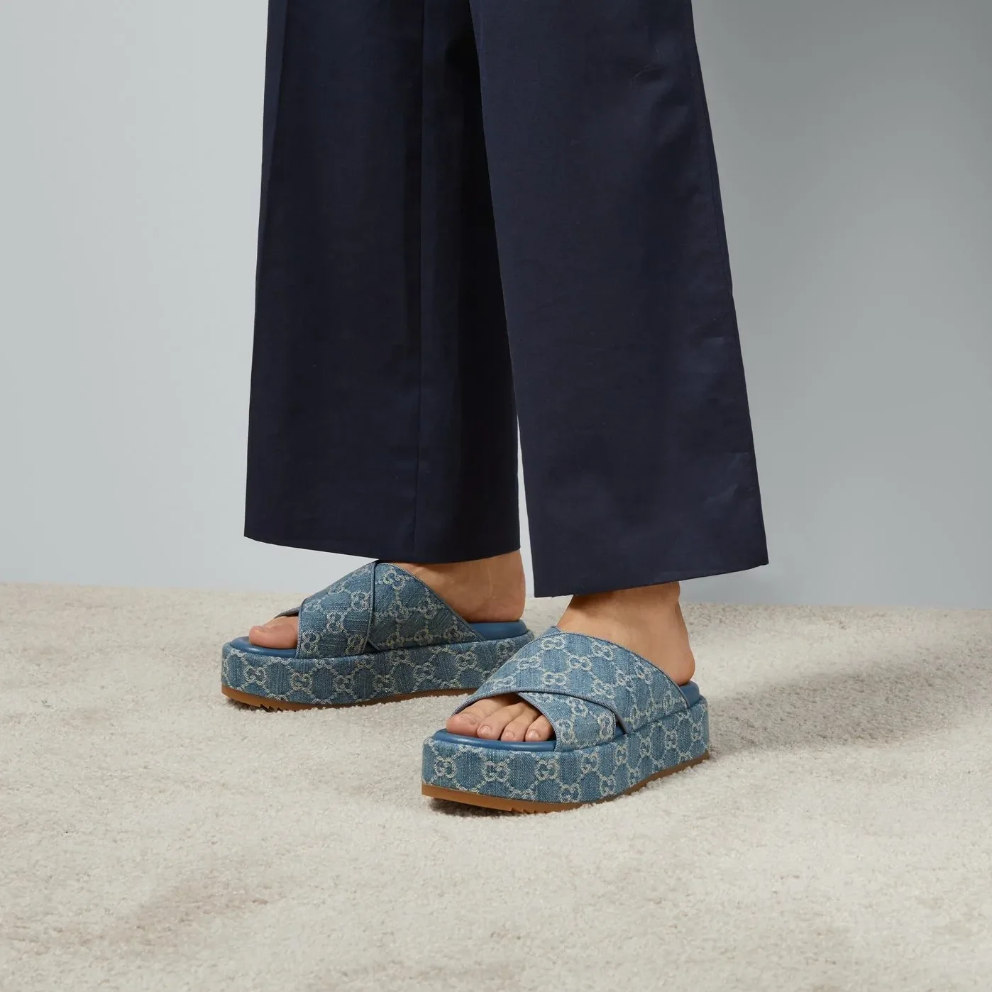 Gucci GG Platform Slide Sandal for Women