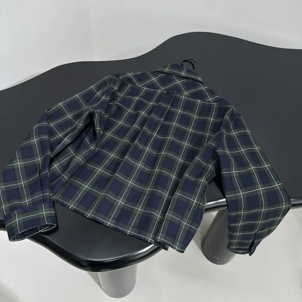 Miu Miu Plaid Shirt with Embroidered logo for Women Miu Miu Plaid Shirt with Embroidered logo for Women