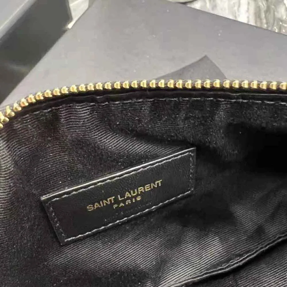 Saint Laurent YSL Sade Mini Tube Bag in Quilted Lambskin for Women in Black