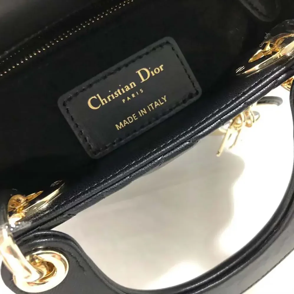 Dior Mini Lady Dior Bag Black Cannage Lambskin for Women Dior Mini Lady Dior Bag Black Cannage Lambskin for Women
