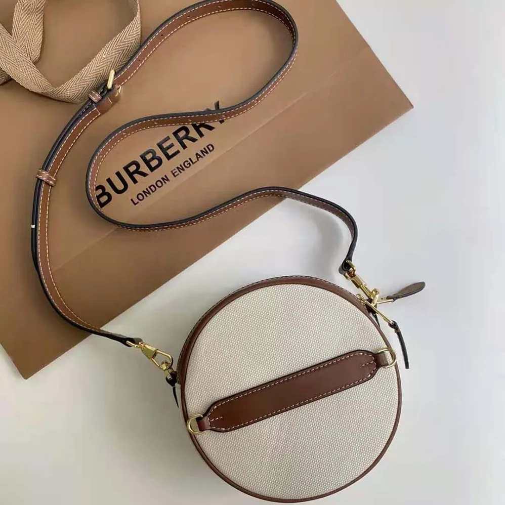 Burberry Icon Stripe E-canvas Louise Bag for Women in Beige Burberry Icon Stripe E-canvas Louise Bag for Women in Beige
