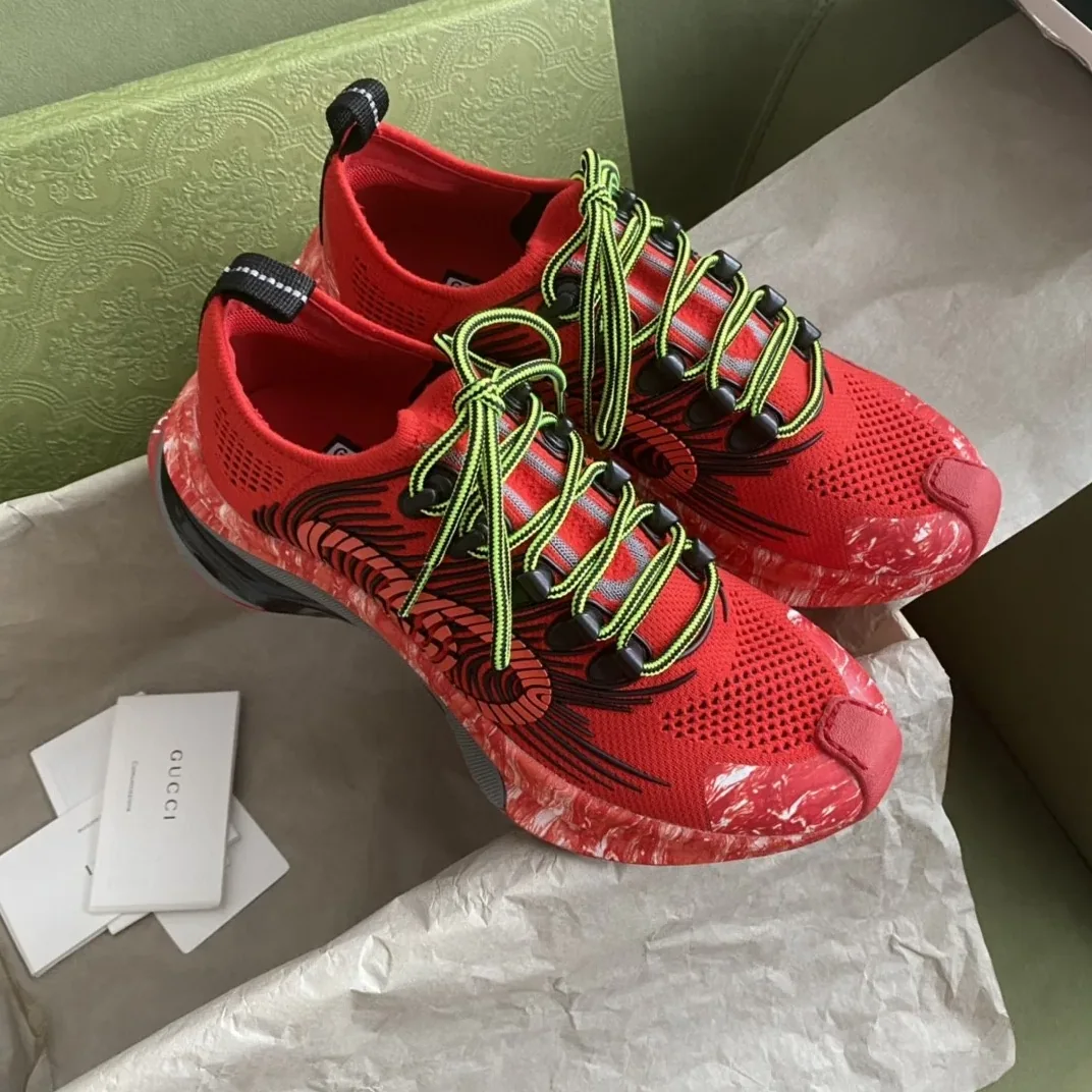 Gucci Run Sneaker Red for Men Gucci Run Sneaker Red for Men