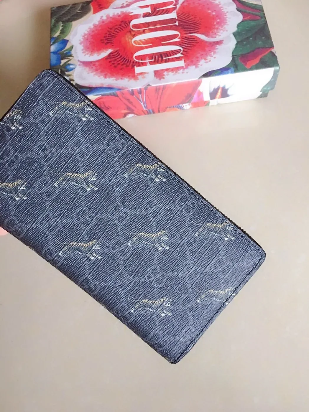Gucci Ophidia GG Zip Around Wallet Light Blue / Gucci Ophidia GG Zip Around Wallet Light Blue /