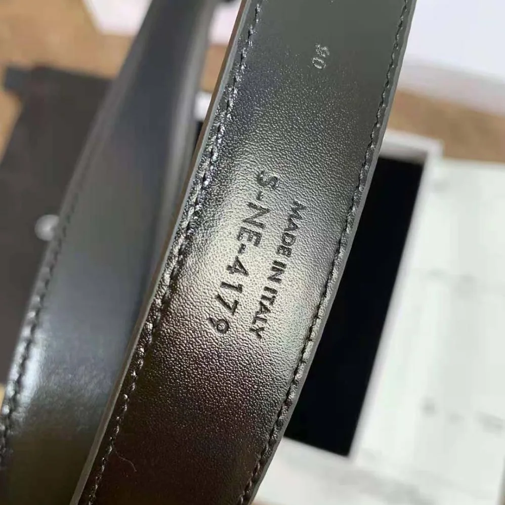 Celine Triomphe Belt in Smooth Calfskin for Women in Black