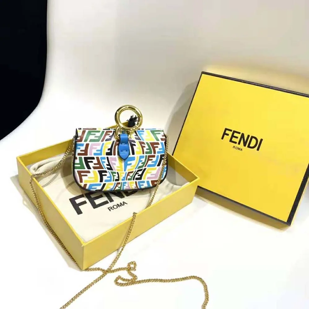 Fendi Nano Baguette Charm Multicolor Leather Charm for Women Fendi Nano Baguette Charm Multicolor Leather Charm for Women