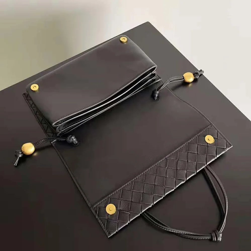 Bottega Veneta Trio Pouch On Strap Mini Intrecciato Leather Shoulder Bag for Women in Black Bottega Veneta Trio Pouch On Strap Mini Intrecciato Leather Shoulder Bag for Women in Black