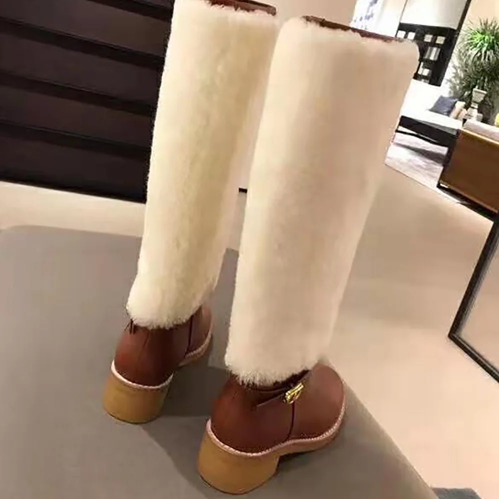 Dior D-Furious Boot Dark Tan Calfskin and Shearling for Women Dior D-Furious Boot Dark Tan Calfskin and Shearling for Women