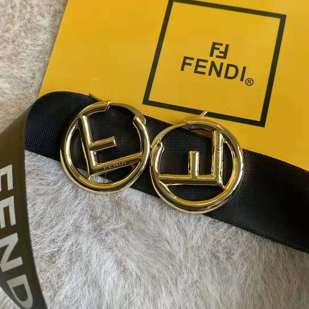 Fendi F Is Fendi Earrings Gold for Women in Colored Fendi F Is Fendi Earrings Gold for Women in Colored