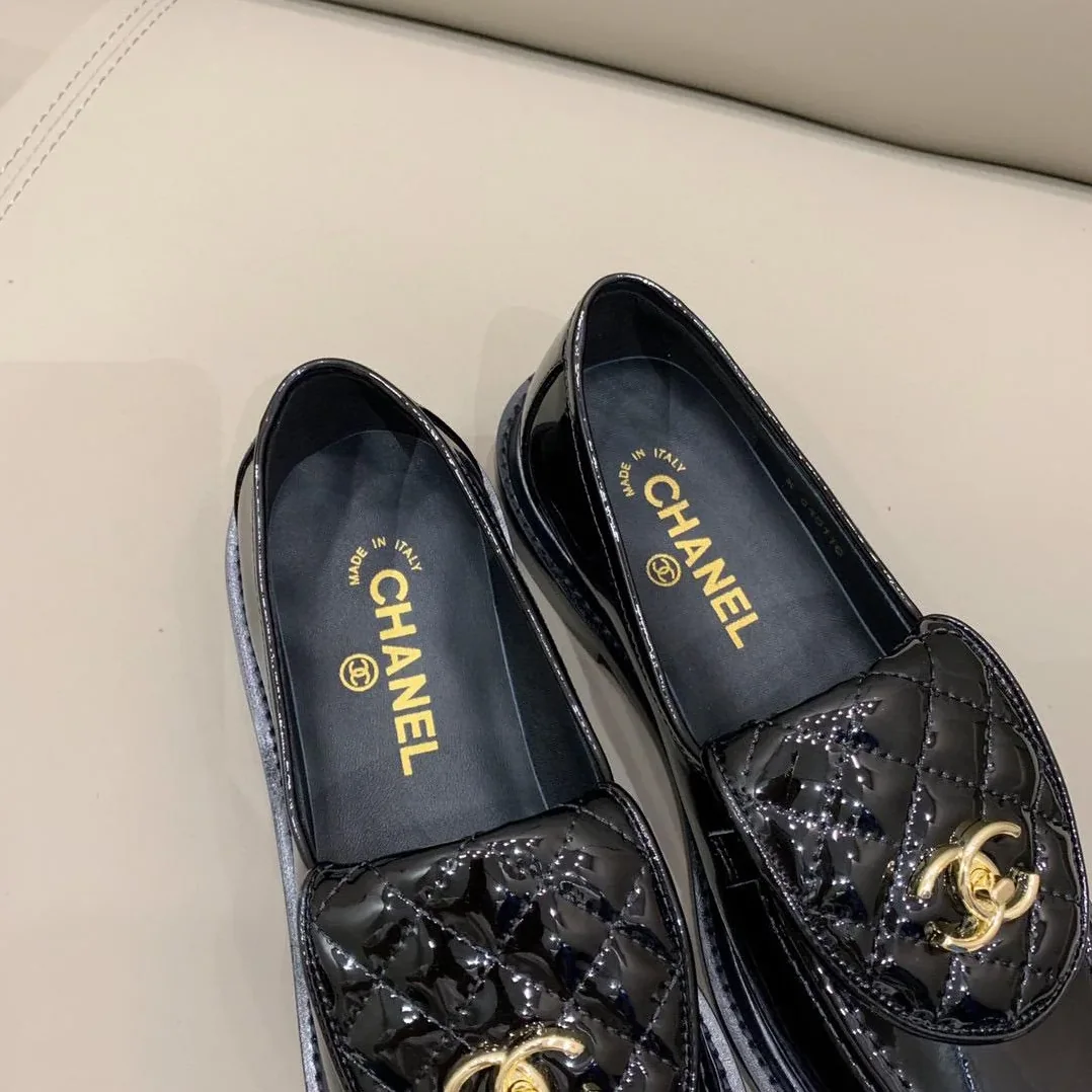 Chanel Loafers Shiny Black , Shoes for Women Chanel Loafers Shiny Black , Shoes for Women