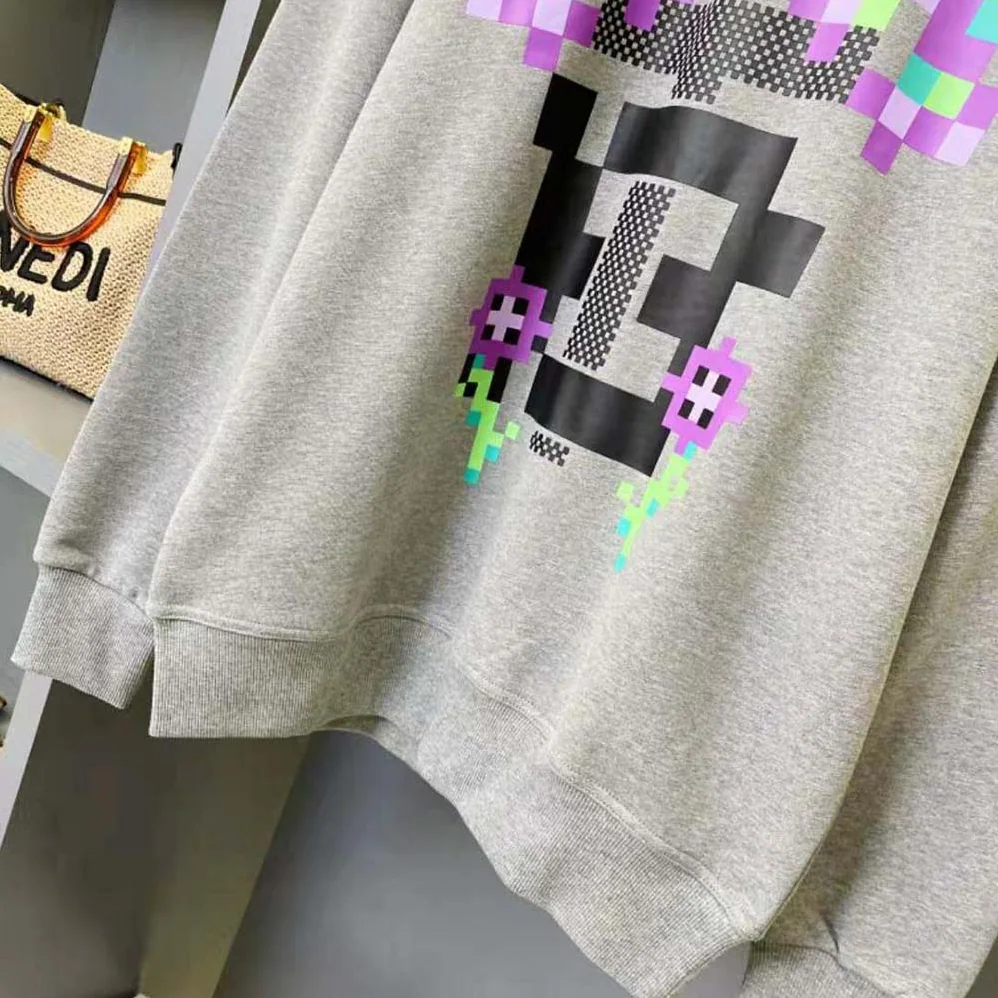 Burberry Monogram Motif Print Cotton Sweatshirt for Women Burberry Monogram Motif Print Cotton Sweatshirt for Women