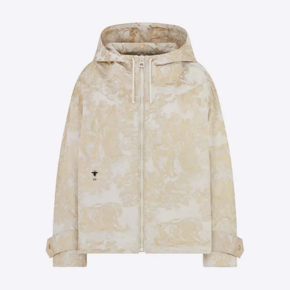 Dior D-Way windbreaker Gold for Women in Tone Technical Taffeta Jacquard