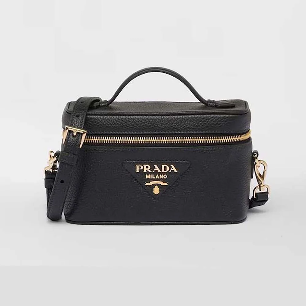 Prada Leather Mini-Bag for Women in Black