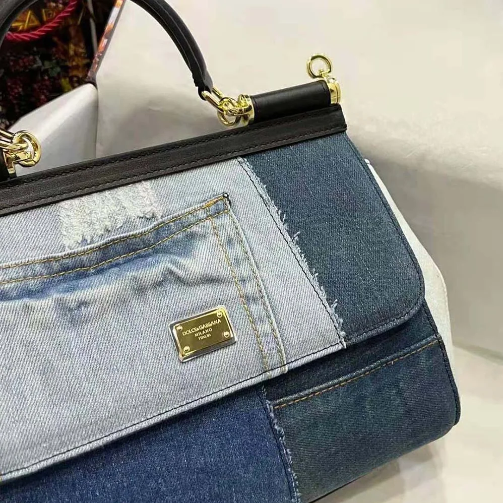 Dolce Gabbana D&G Large Sicily Handbag for Women in Blue